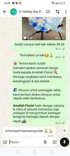 Testimonial Standing Flower kertarahayu